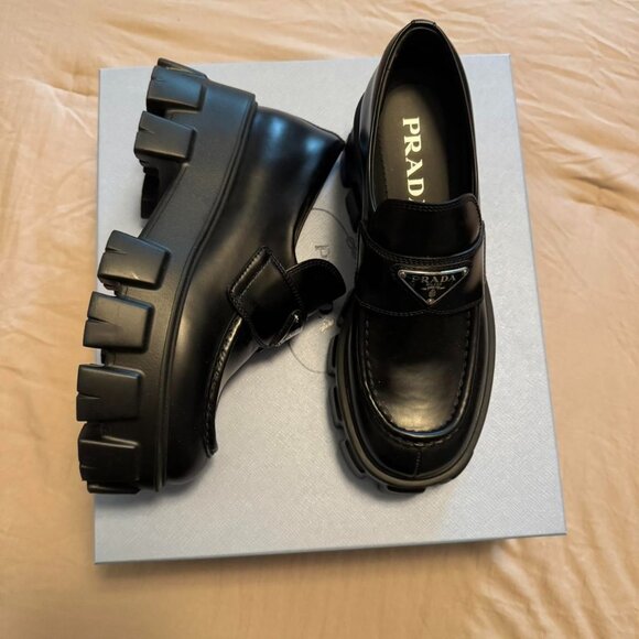 Prada Women's Black Loafers - Picture 1 of 5